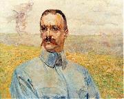 Jacek Malczewski Portrait of Jozef Pilsudski oil